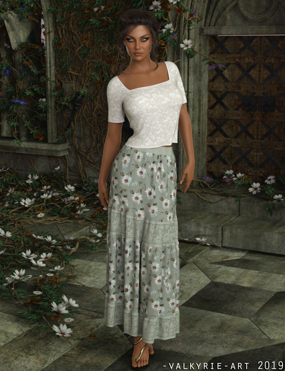 InStyle - dForce Willowy BoHo Outfit for G8F by N/A