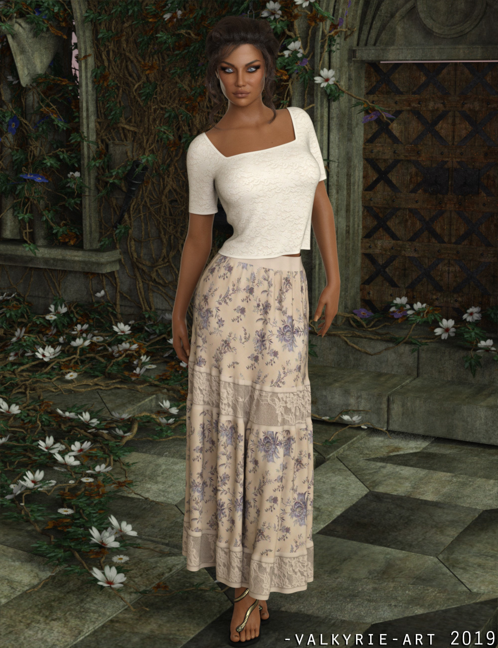 InStyle - dForce Willowy BoHo Outfit for G8F by N/A