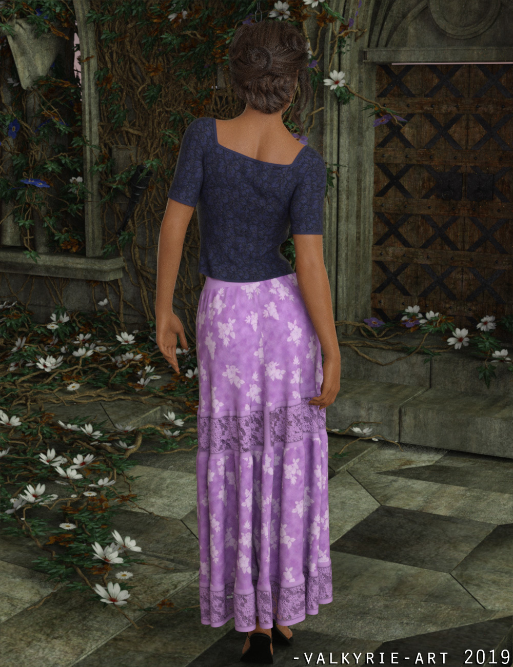 InStyle - dForce Willowy BoHo Outfit for G8F by N/A