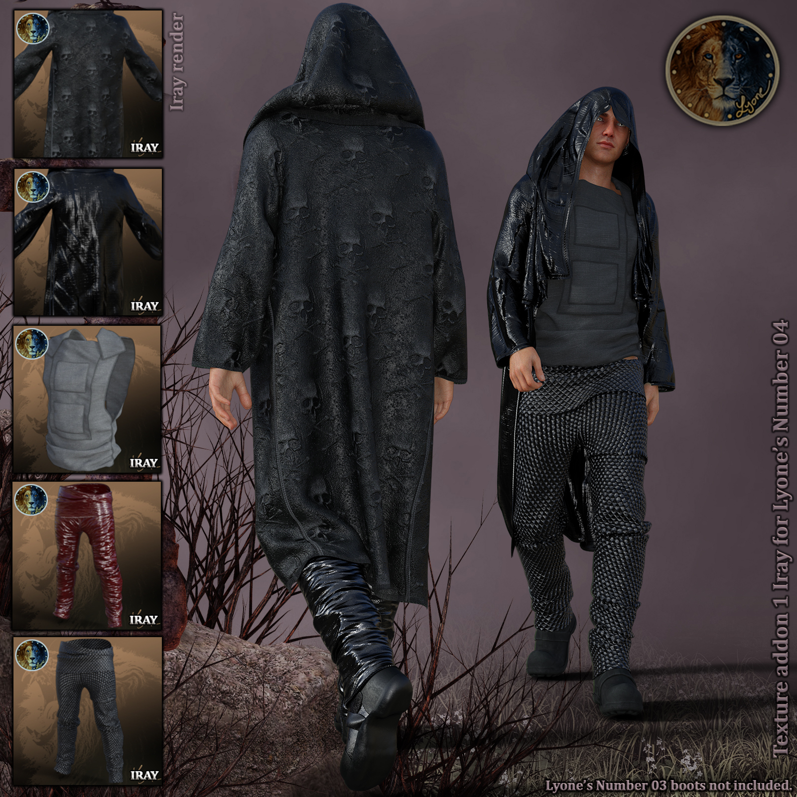 Texture Addon 1_Iray for Lyones dForce Number 04 by N/A