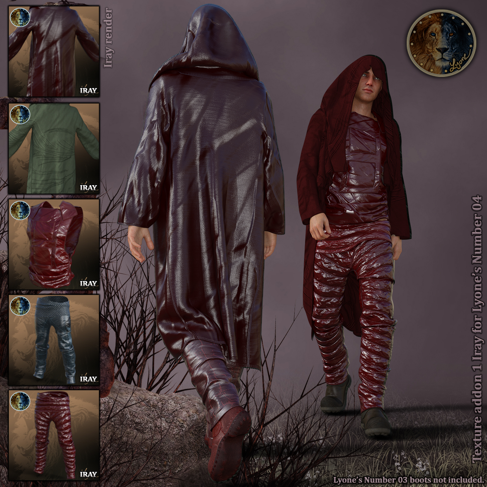 Texture Addon 1_Iray for Lyones dForce Number 04 by N/A