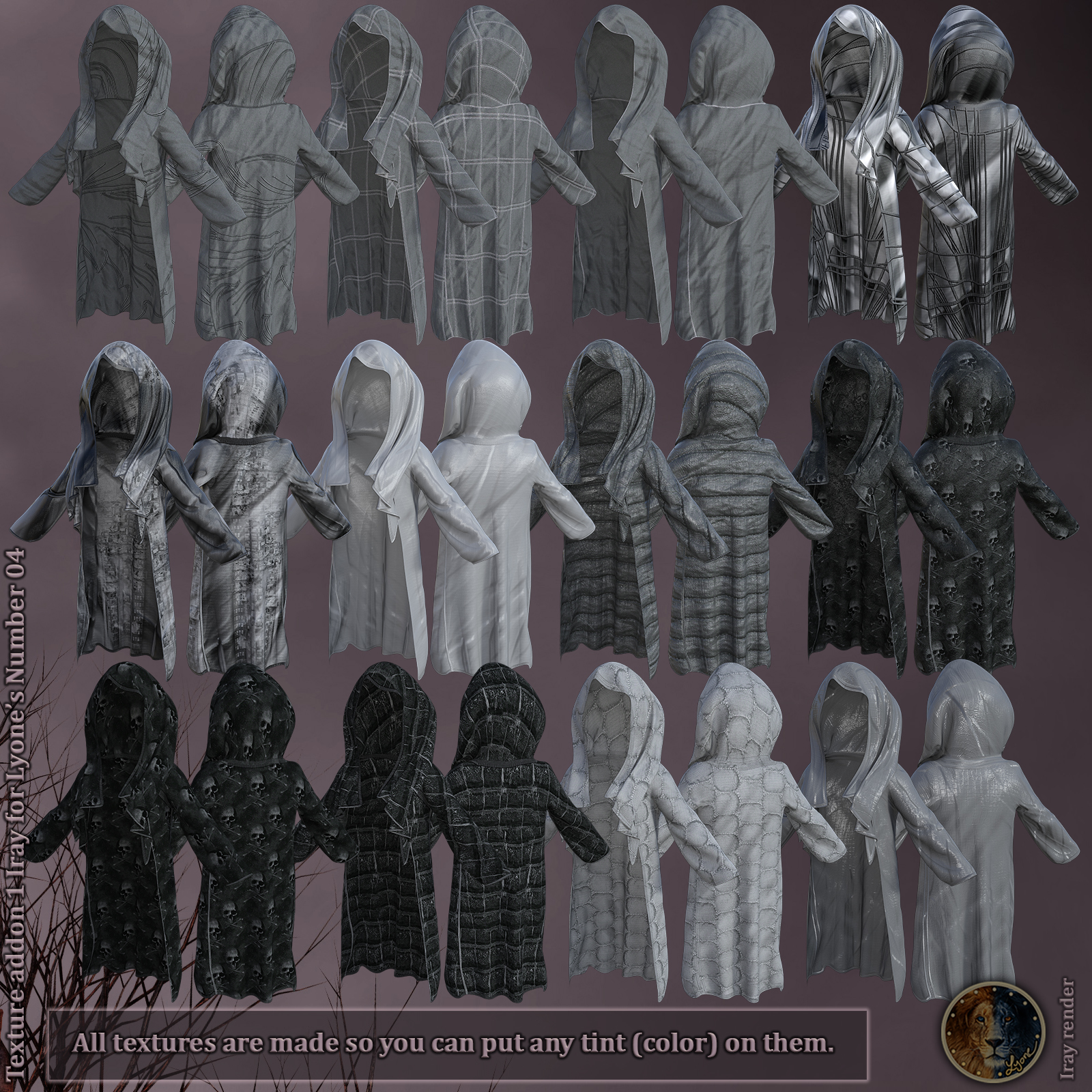 Texture Addon 1_Iray for Lyones dForce Number 04 by N/A
