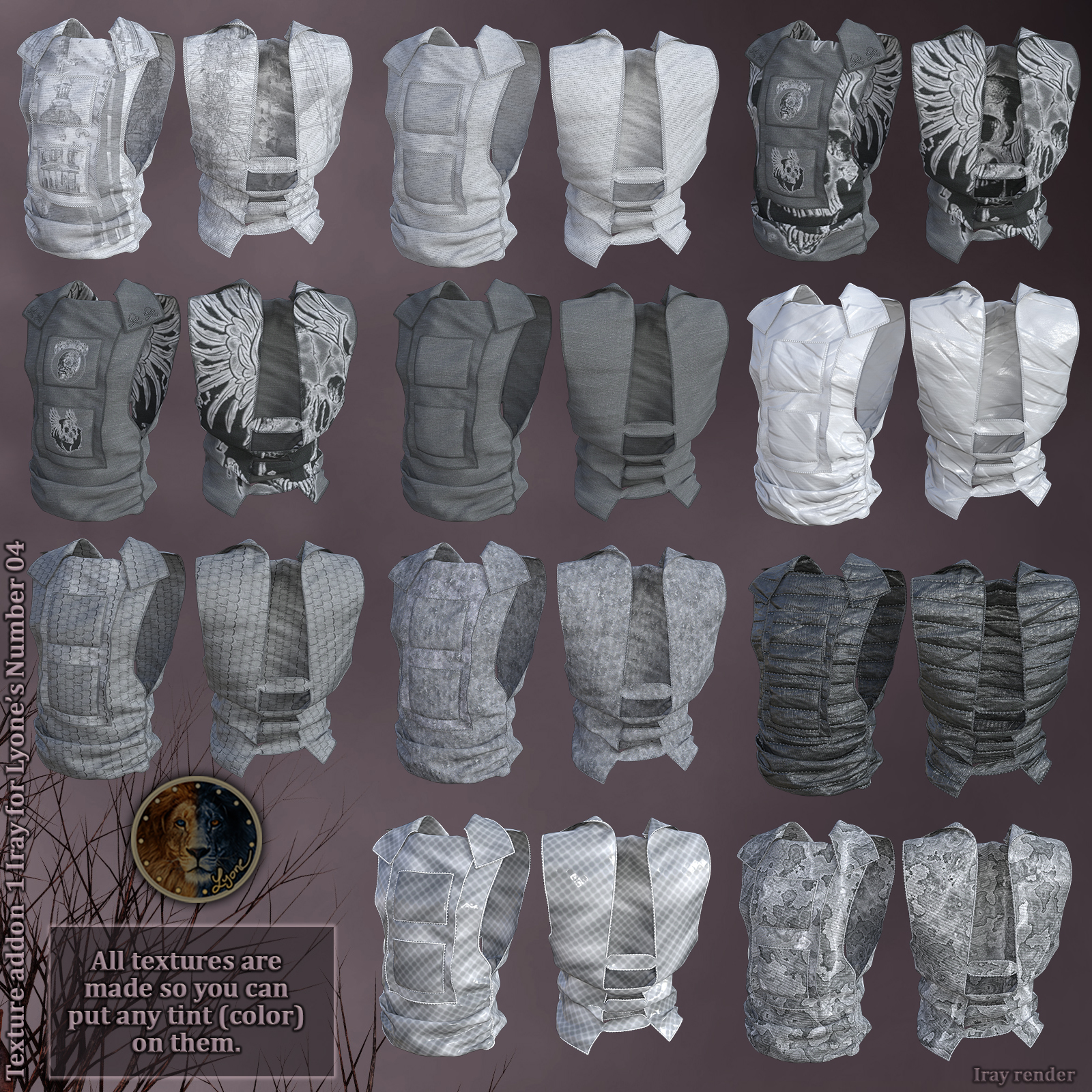 Texture Addon 1_Iray for Lyones dForce Number 04 by N/A