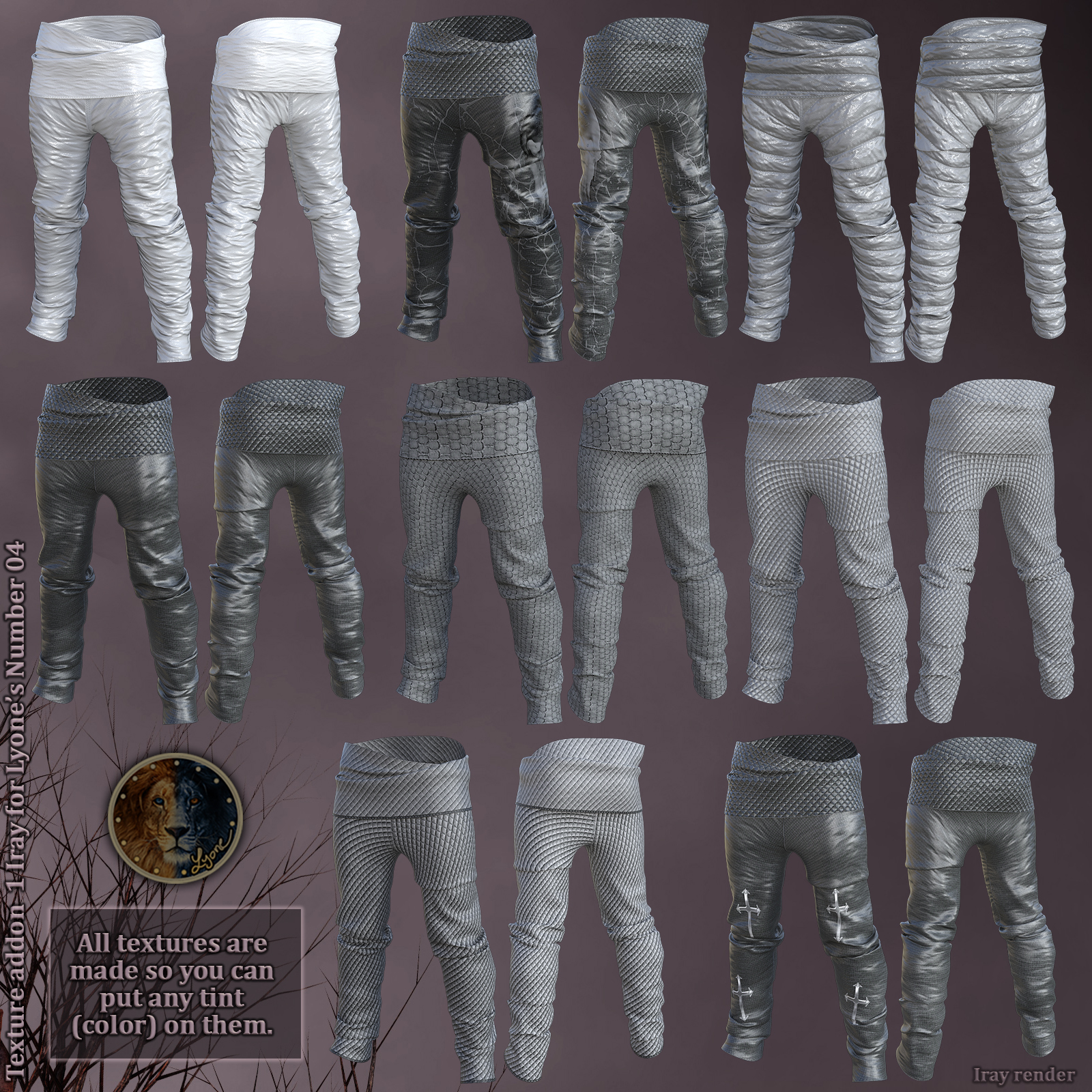 Texture Addon 1_Iray for Lyones dForce Number 04 by N/A
