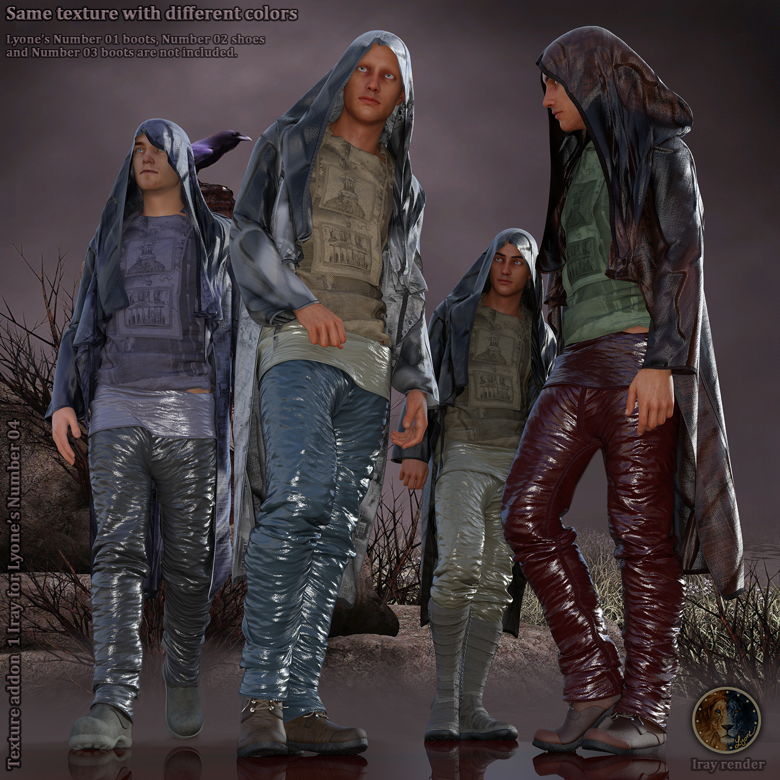 Texture Addon 1_Iray for Lyones dForce Number 04 by N/A
