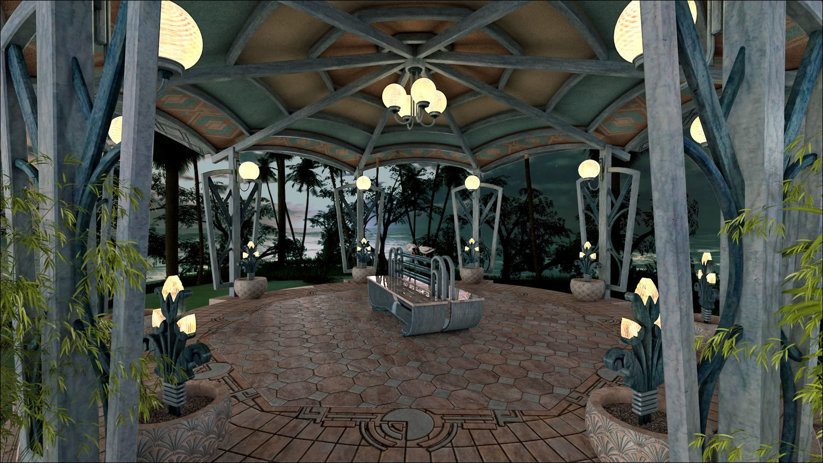 South Beach Deco Pavilion by N/A