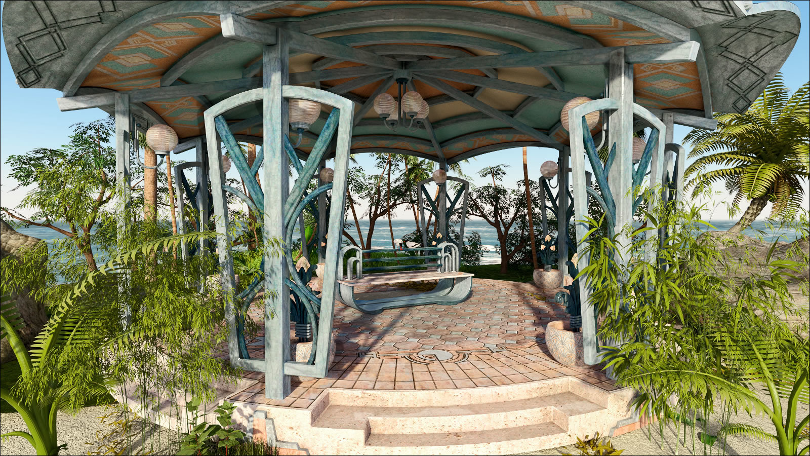 South Beach Deco Pavilion by N/A
