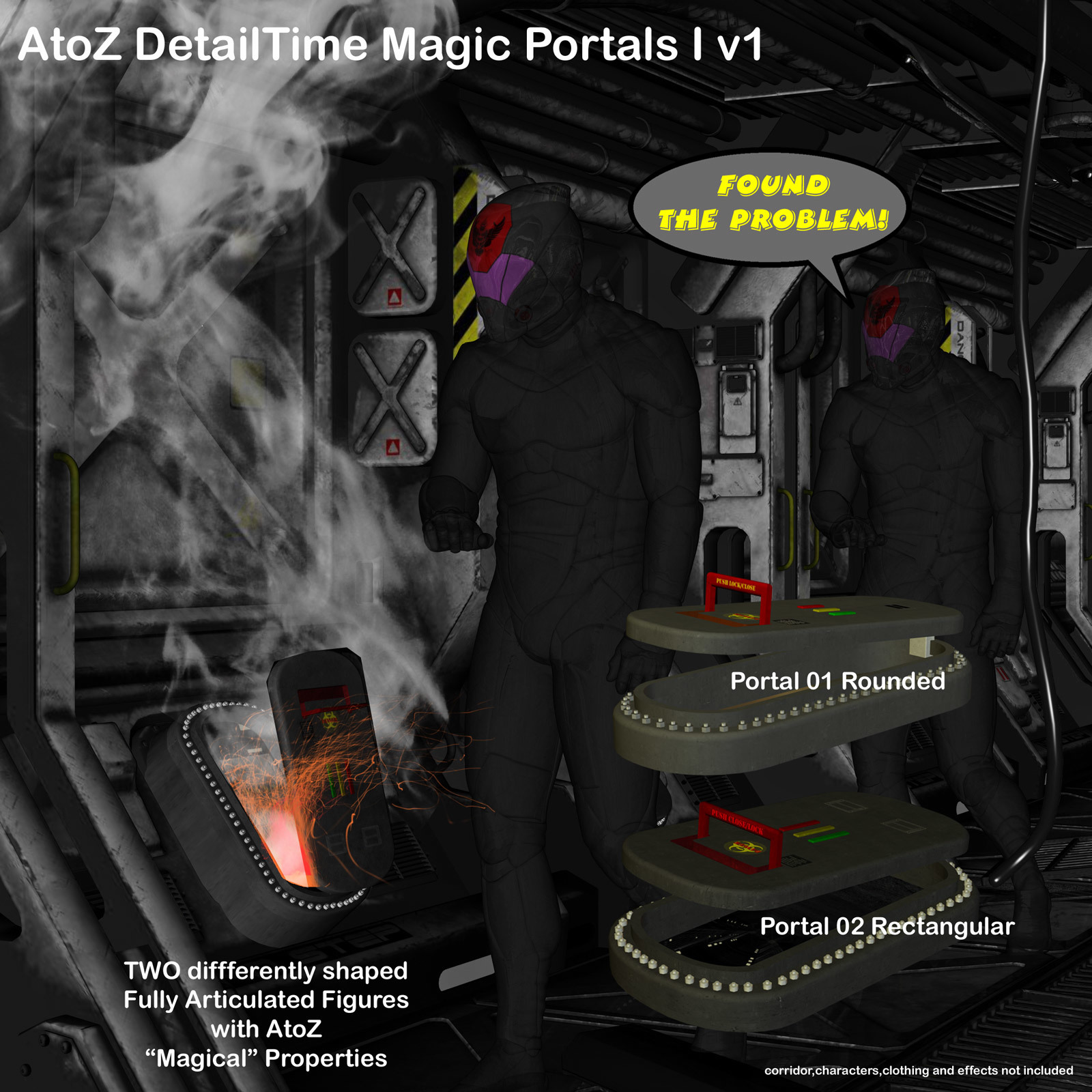 AtoZ DetailTime Magic Portal II v1 for Poser by N/A