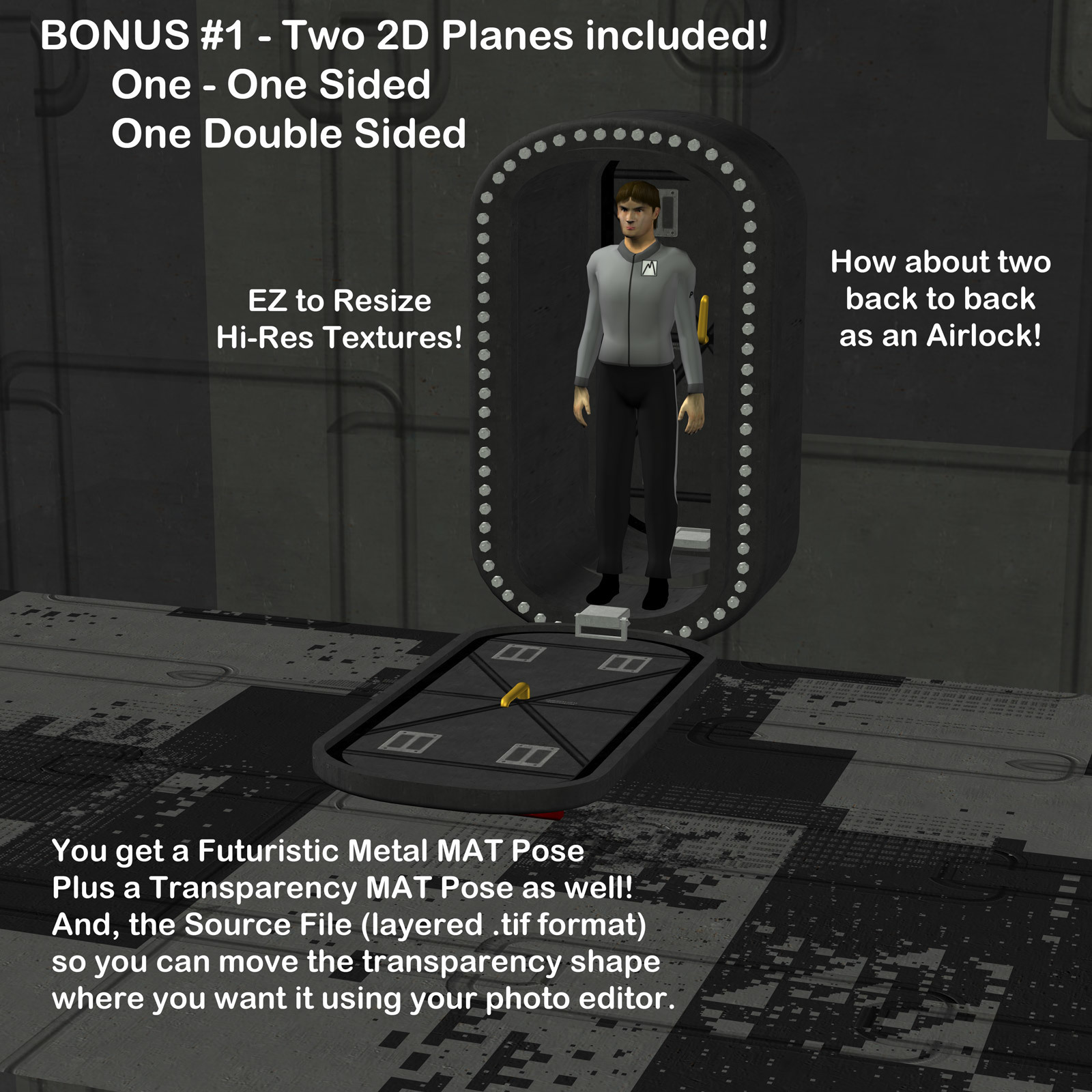 AtoZ DetailTime Magic Portal II v1 for Poser by N/A