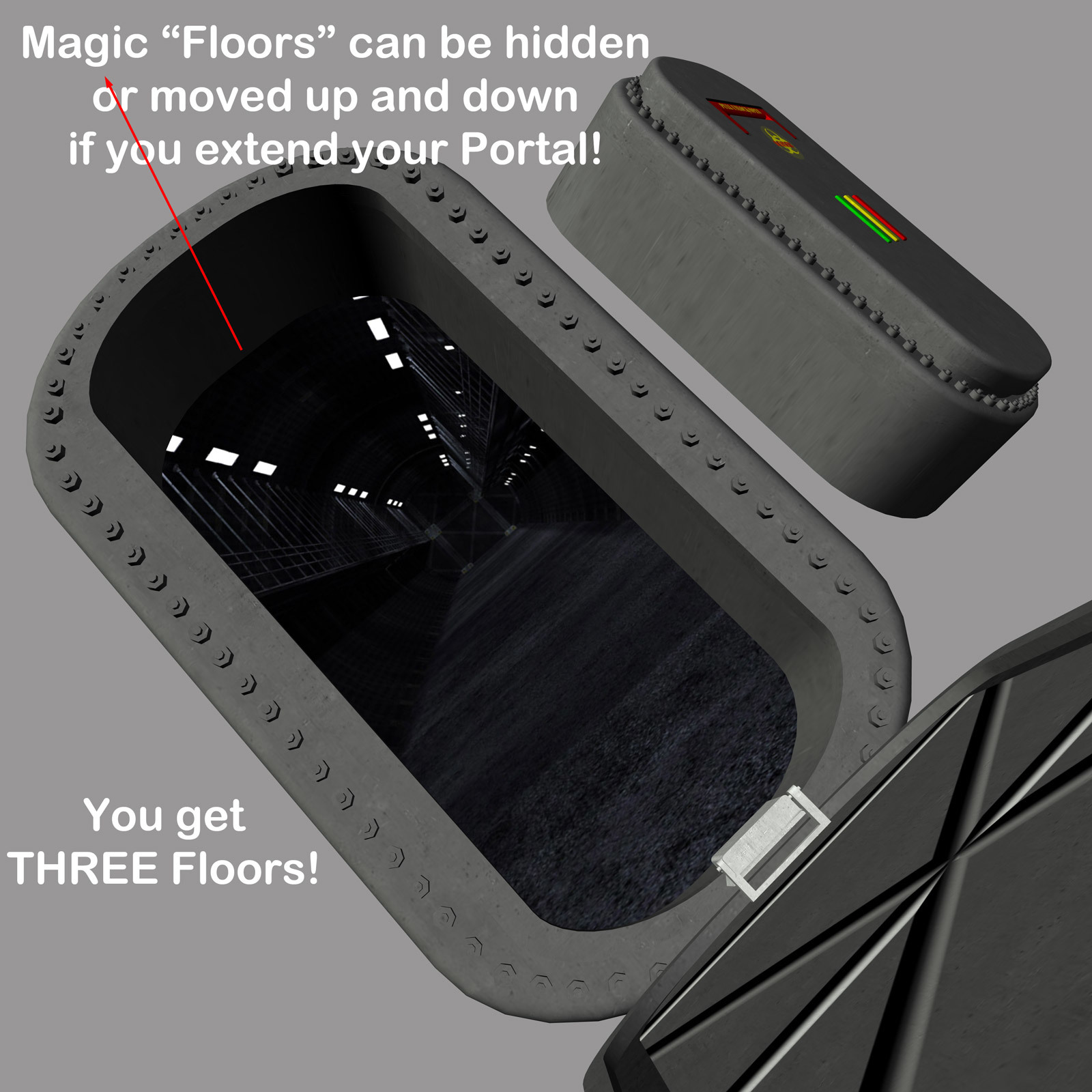 AtoZ DetailTime Magic Portal II v1 for Poser by N/A