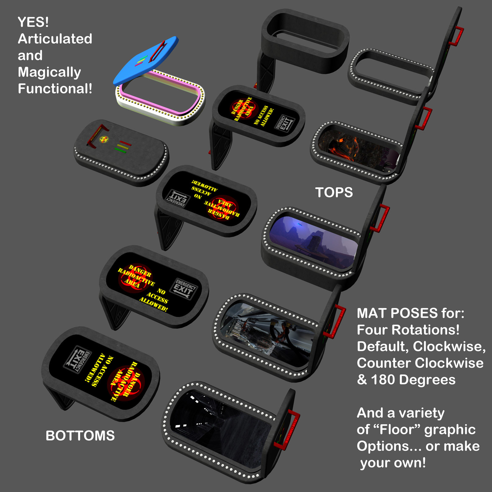 AtoZ DetailTime Magic Portal II v1 for Poser by N/A