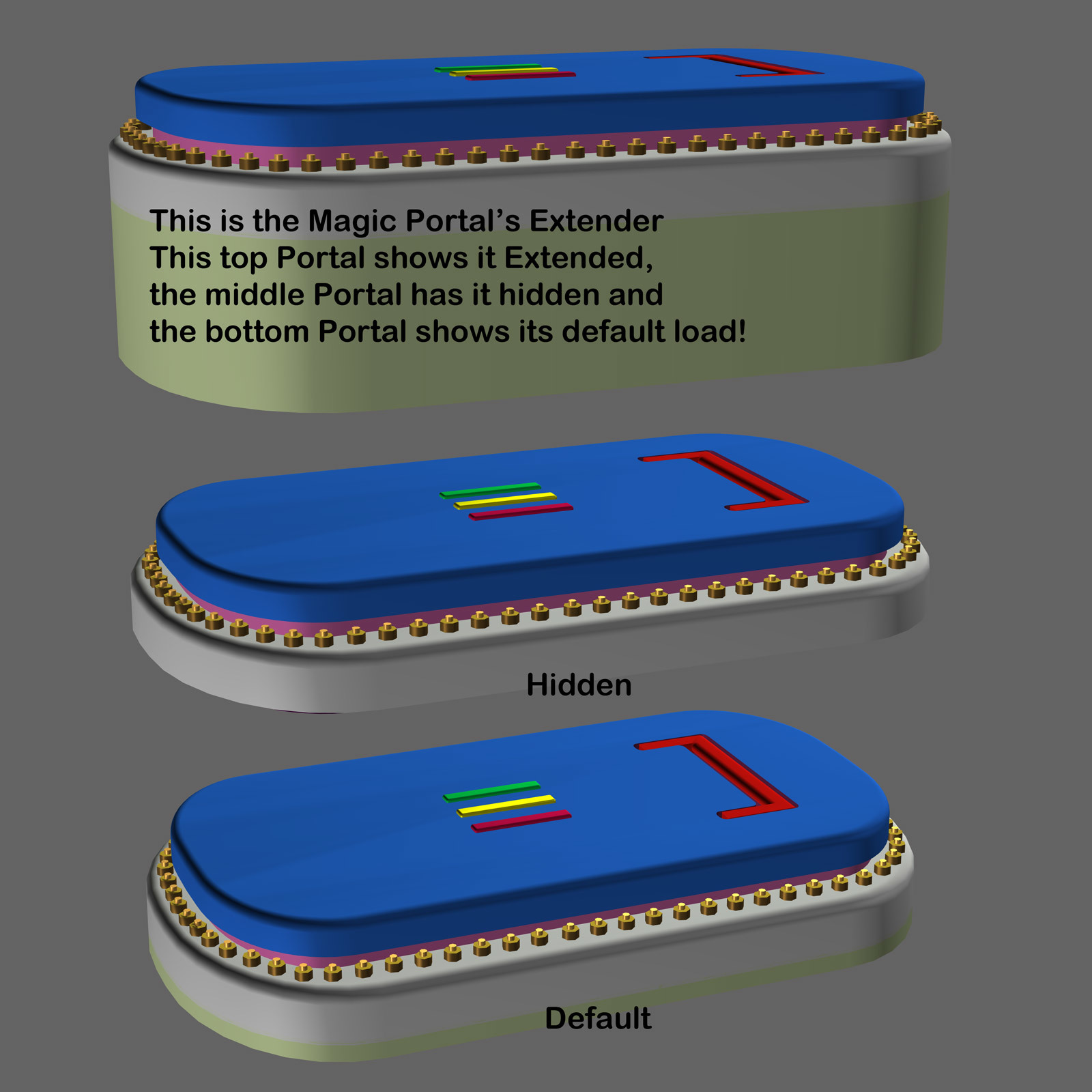 AtoZ DetailTime Magic Portal II v1 for Poser by N/A
