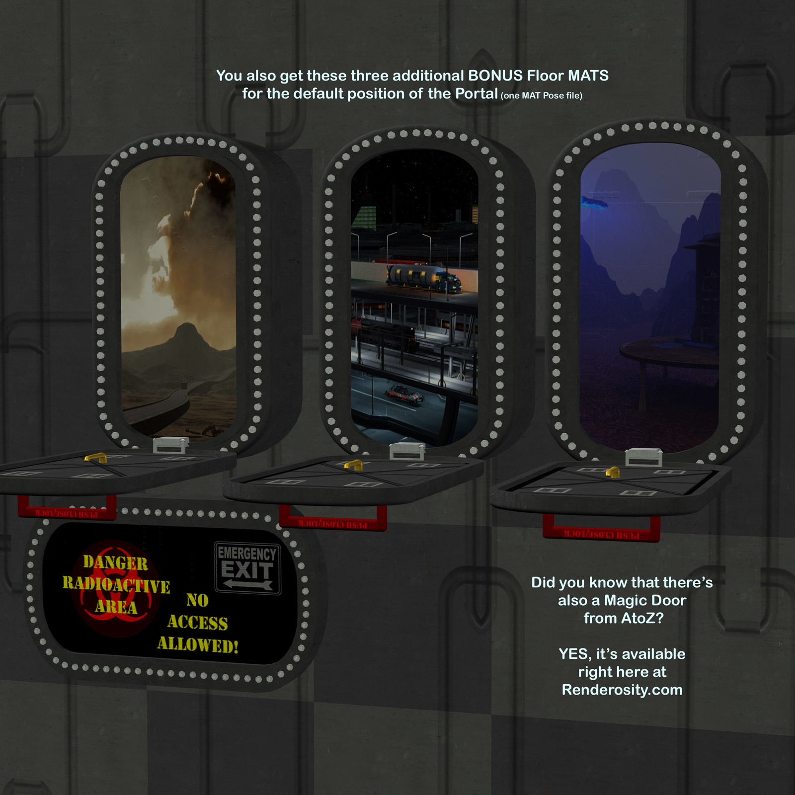 AtoZ DetailTime Magic Portal II v1 for Poser by N/A