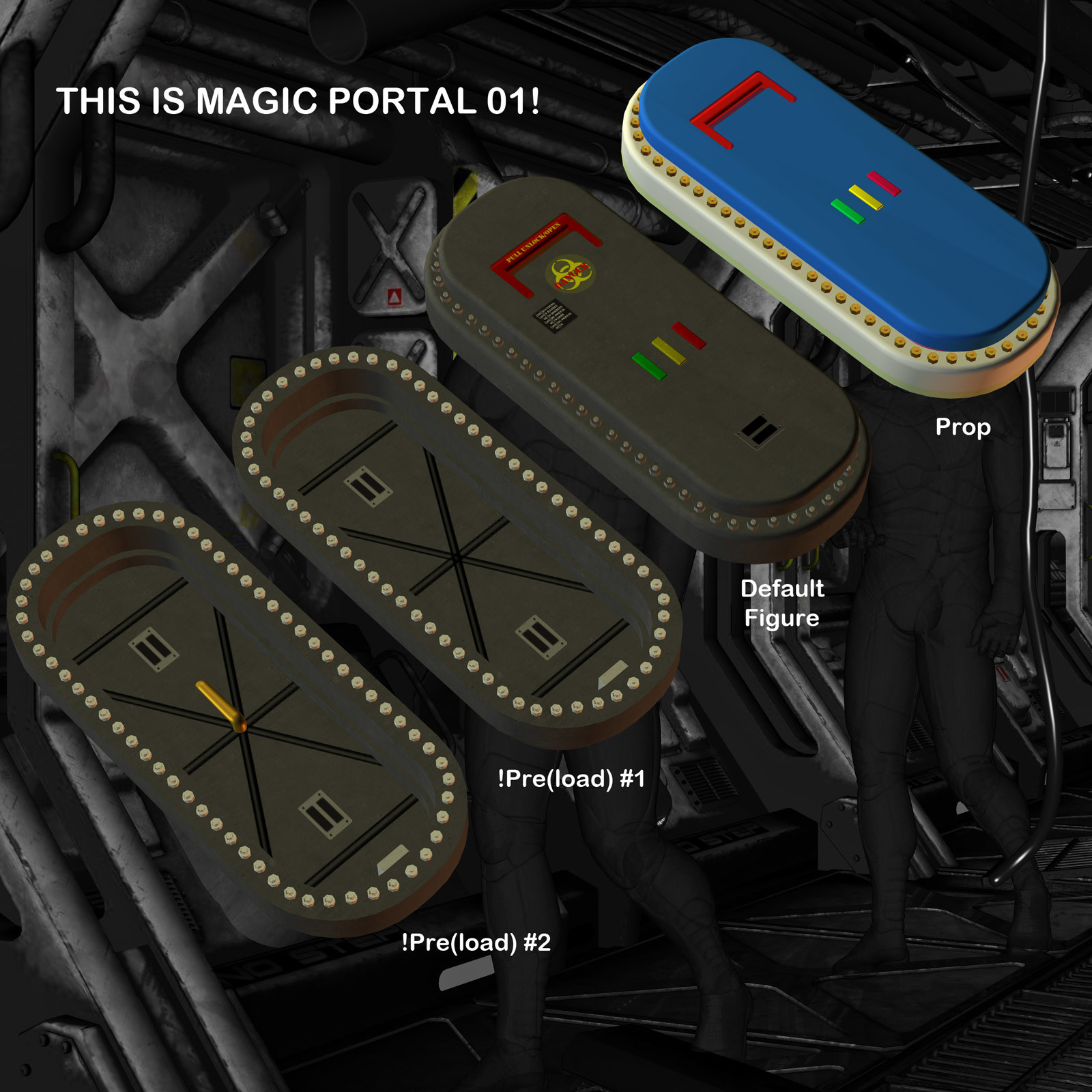 AtoZ DetailTime Magic Portal II v1 for Poser by N/A