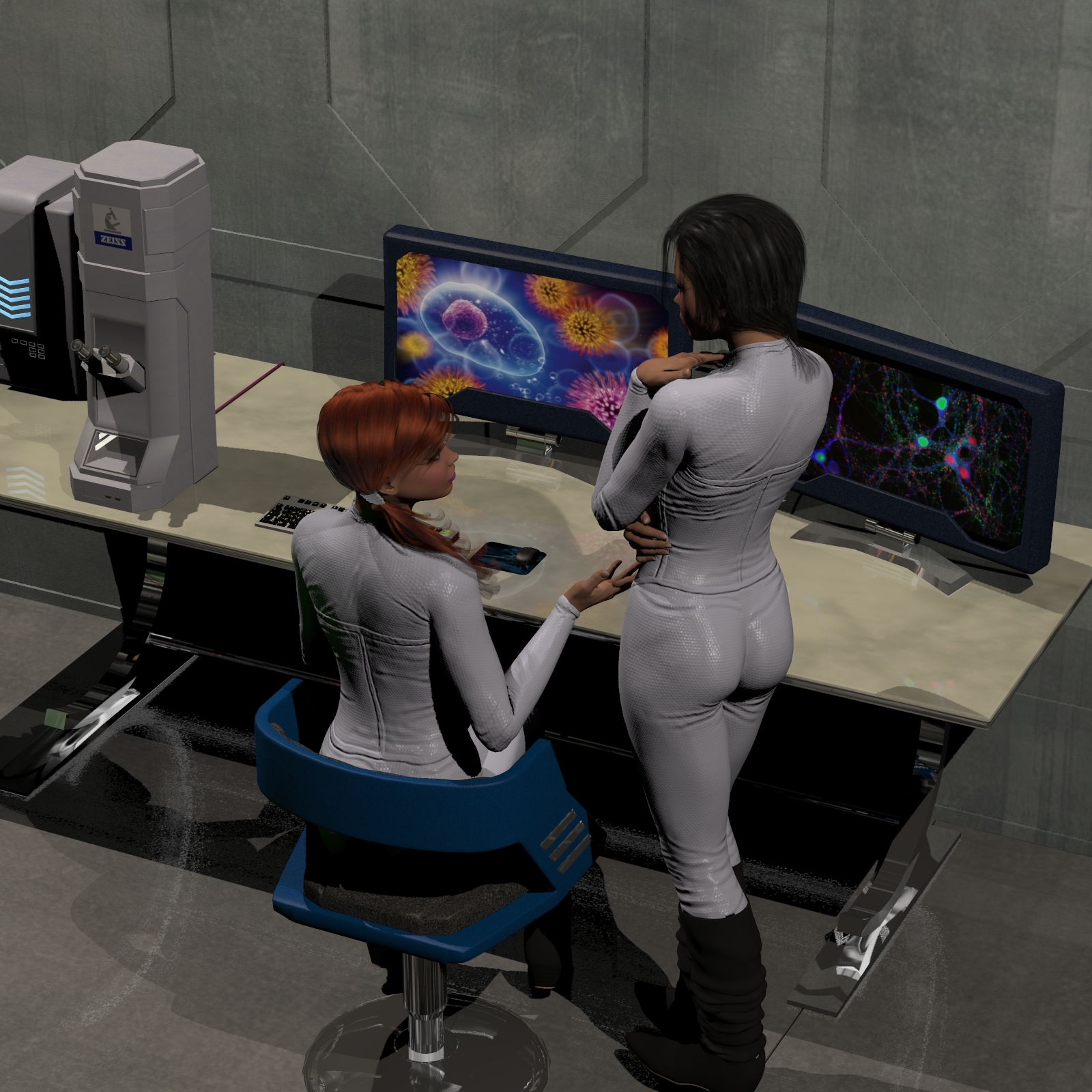 sci fi laboratory by N/A