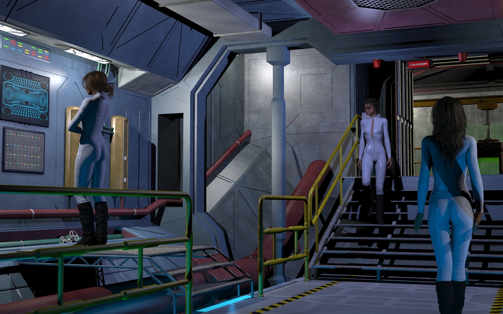 sci fi laboratory by N/A