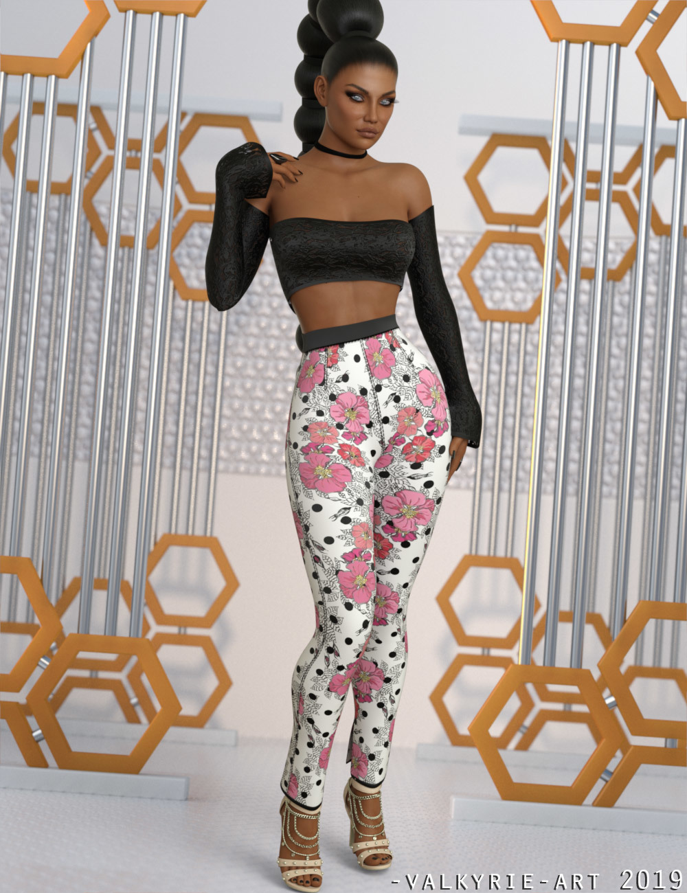 InStyle - JMR dForce Trendy Plaid Outfit for G8F by N/A