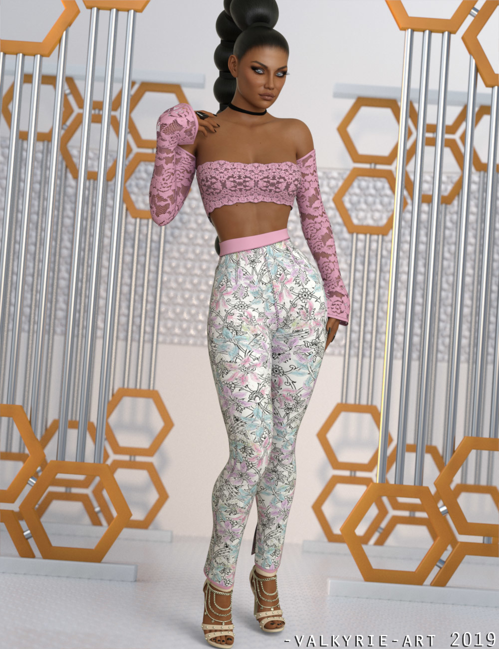 InStyle - JMR dForce Trendy Plaid Outfit for G8F by N/A