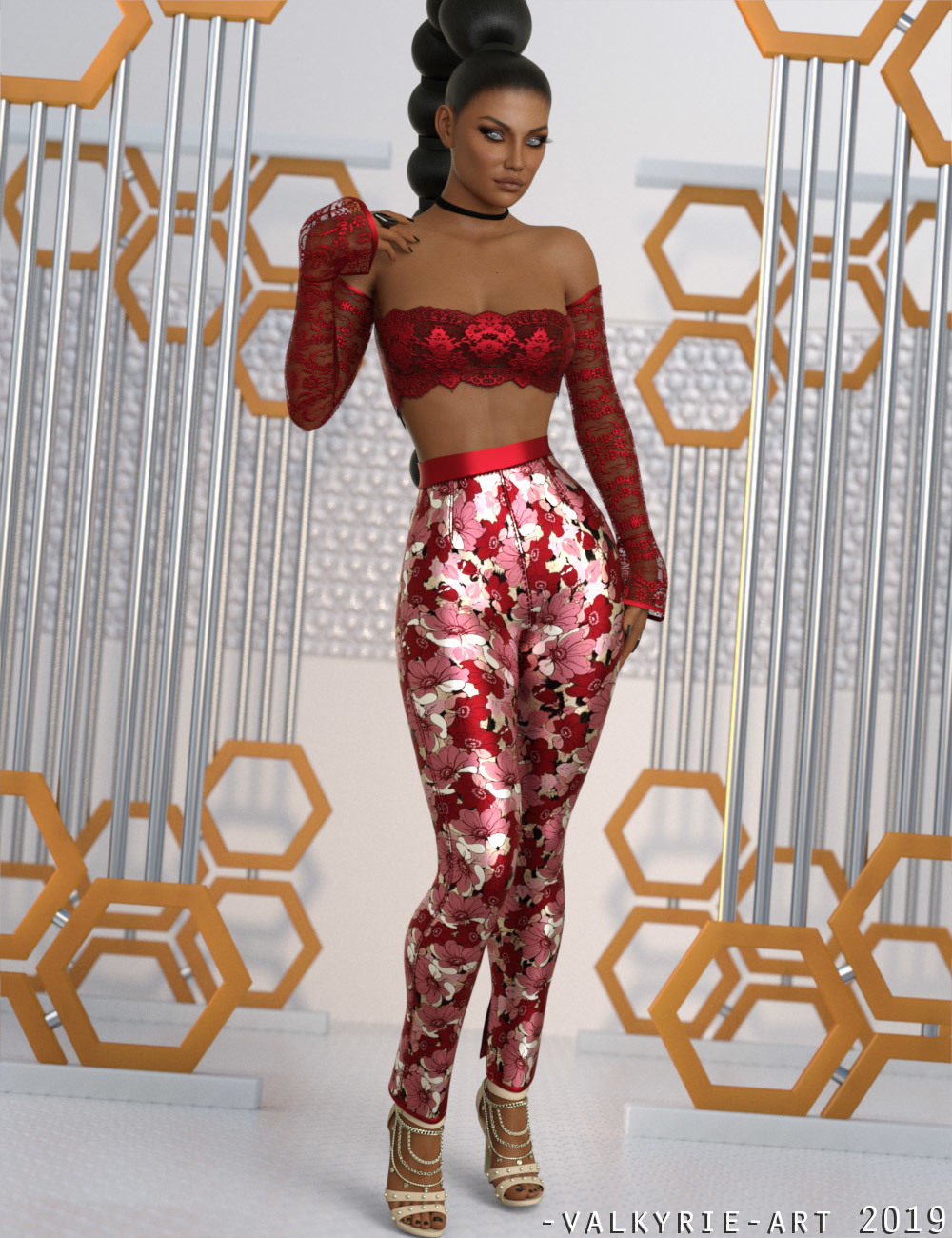 InStyle - JMR dForce Trendy Plaid Outfit for G8F by N/A
