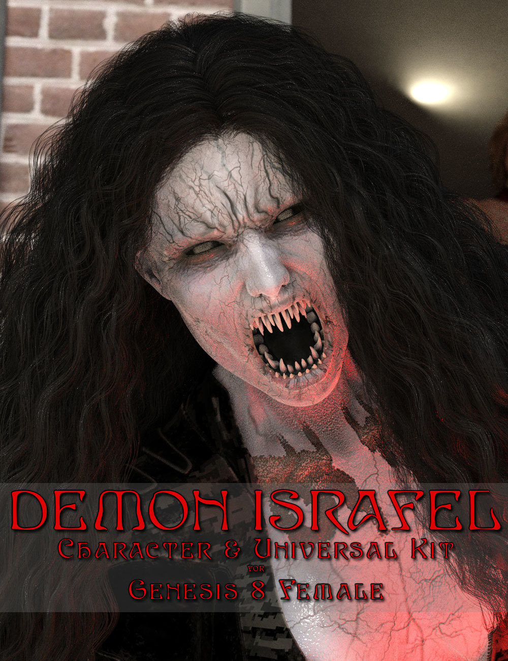 Demon Israfel Character & Universal Kit for Genesis 8 Female by N/A
