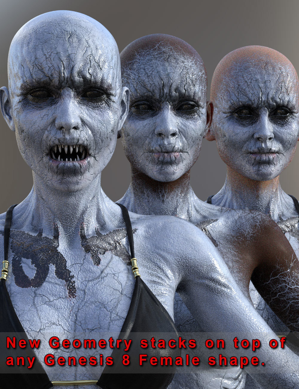Demon Israfel Character & Universal Kit for Genesis 8 Female by N/A
