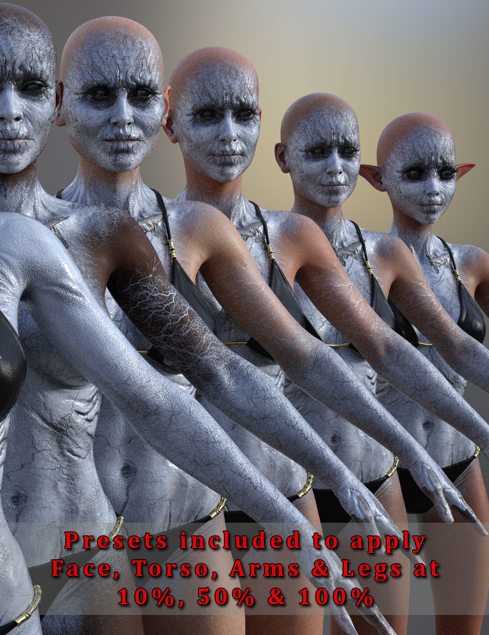 Demon Israfel Character & Universal Kit for Genesis 8 Female by N/A