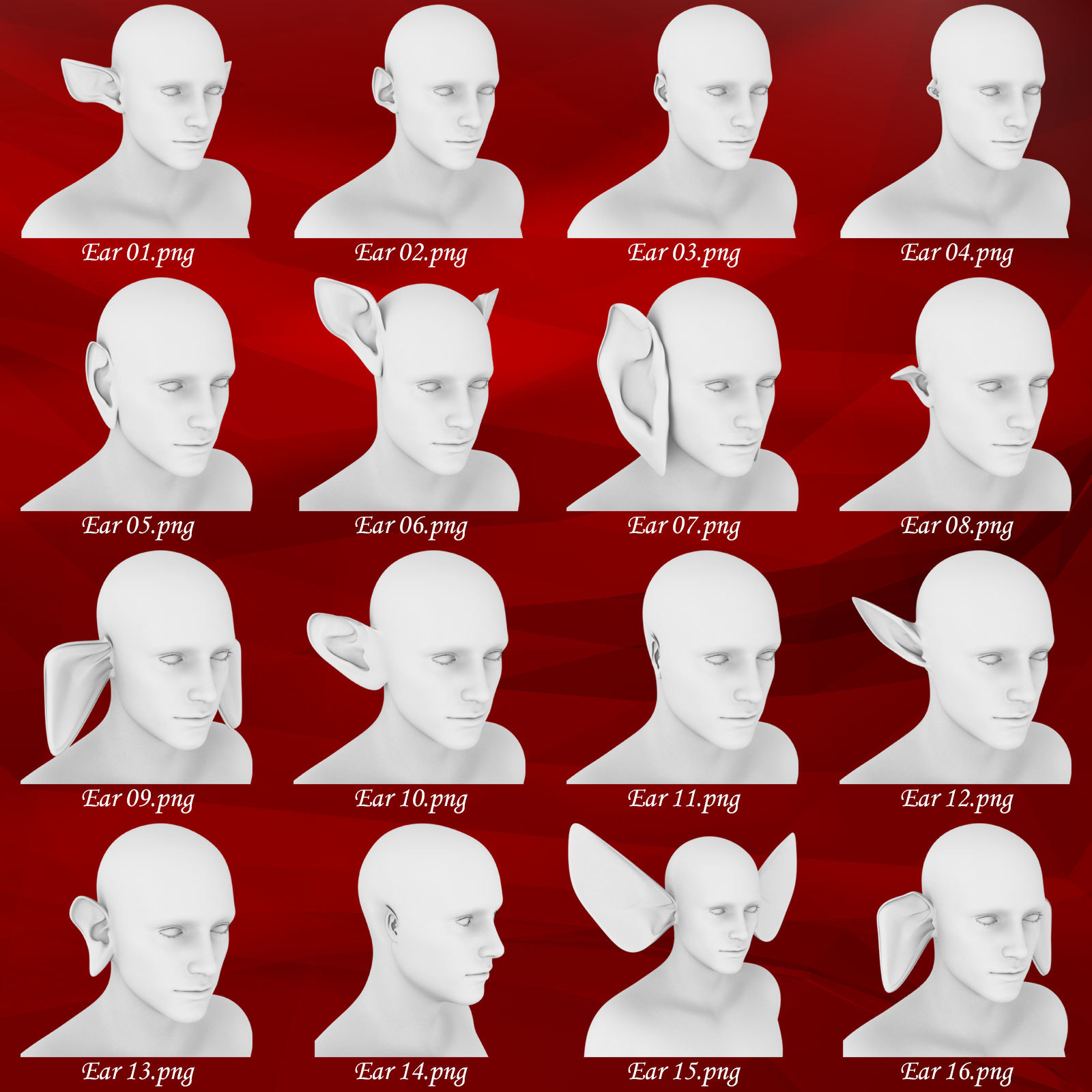 Ears Morphs for G8M by N/A