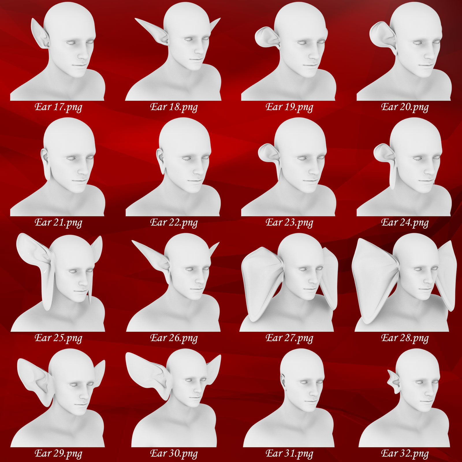 Ears Morphs for G8M by N/A