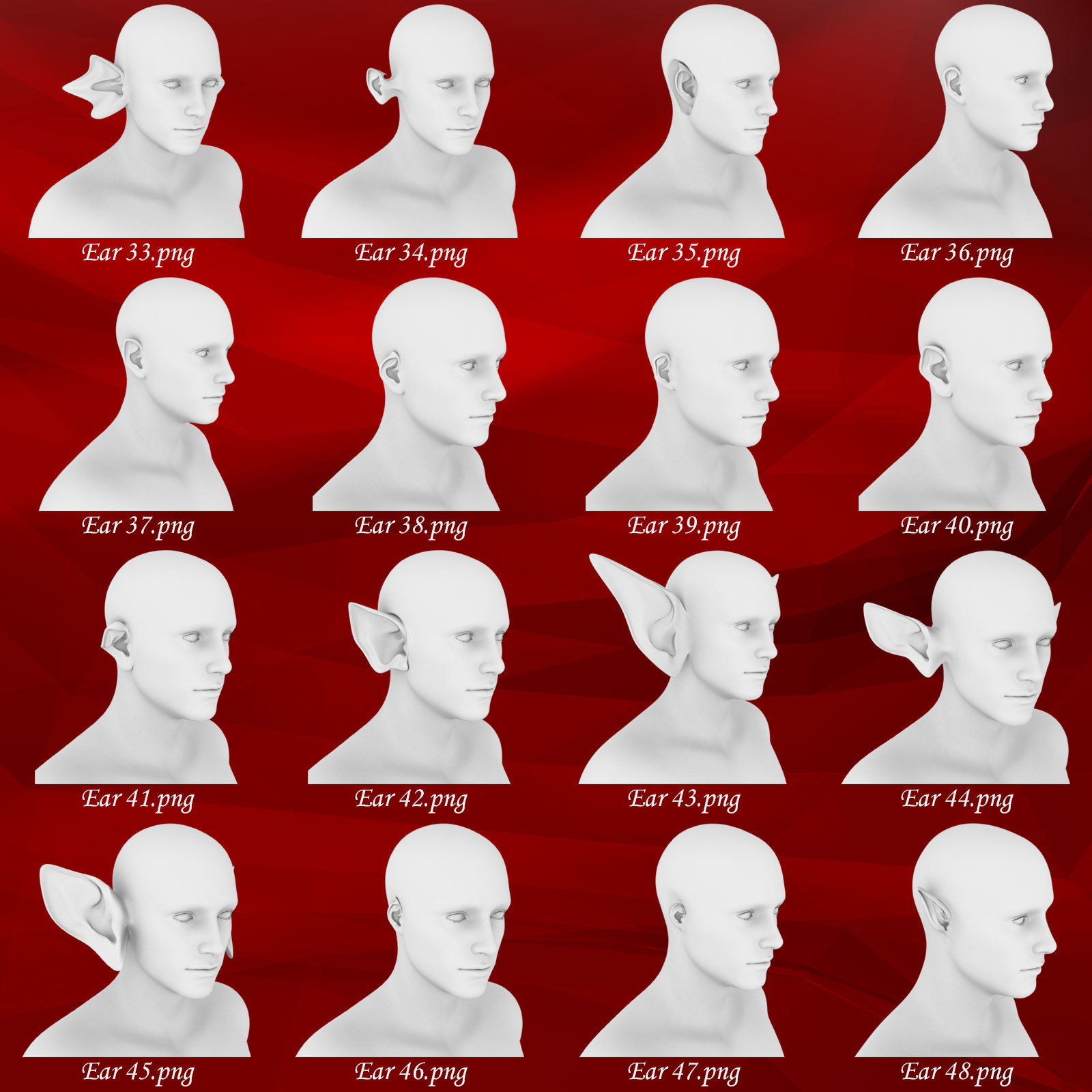 Ears Morphs for G8M by N/A