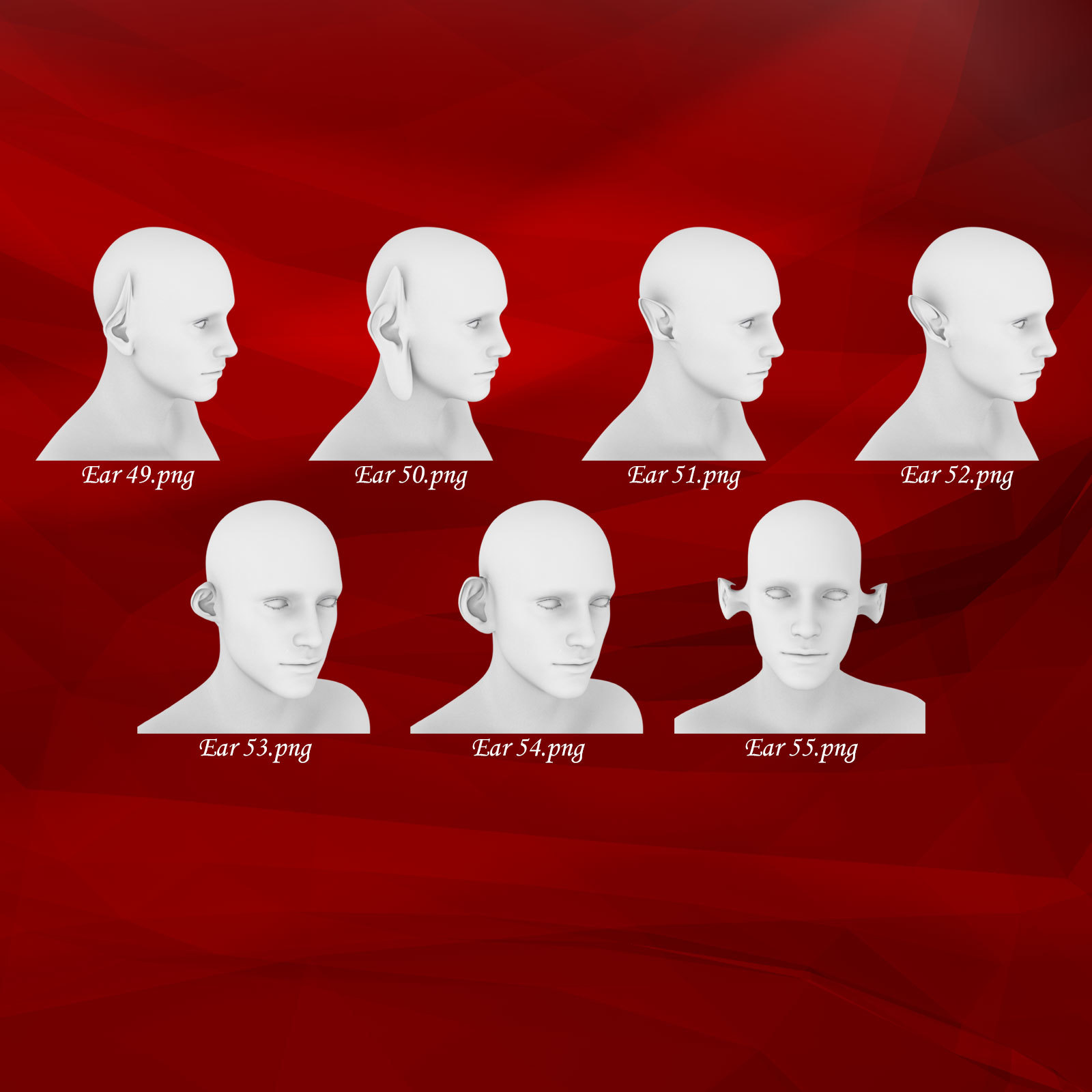Ears Morphs for G8M by N/A