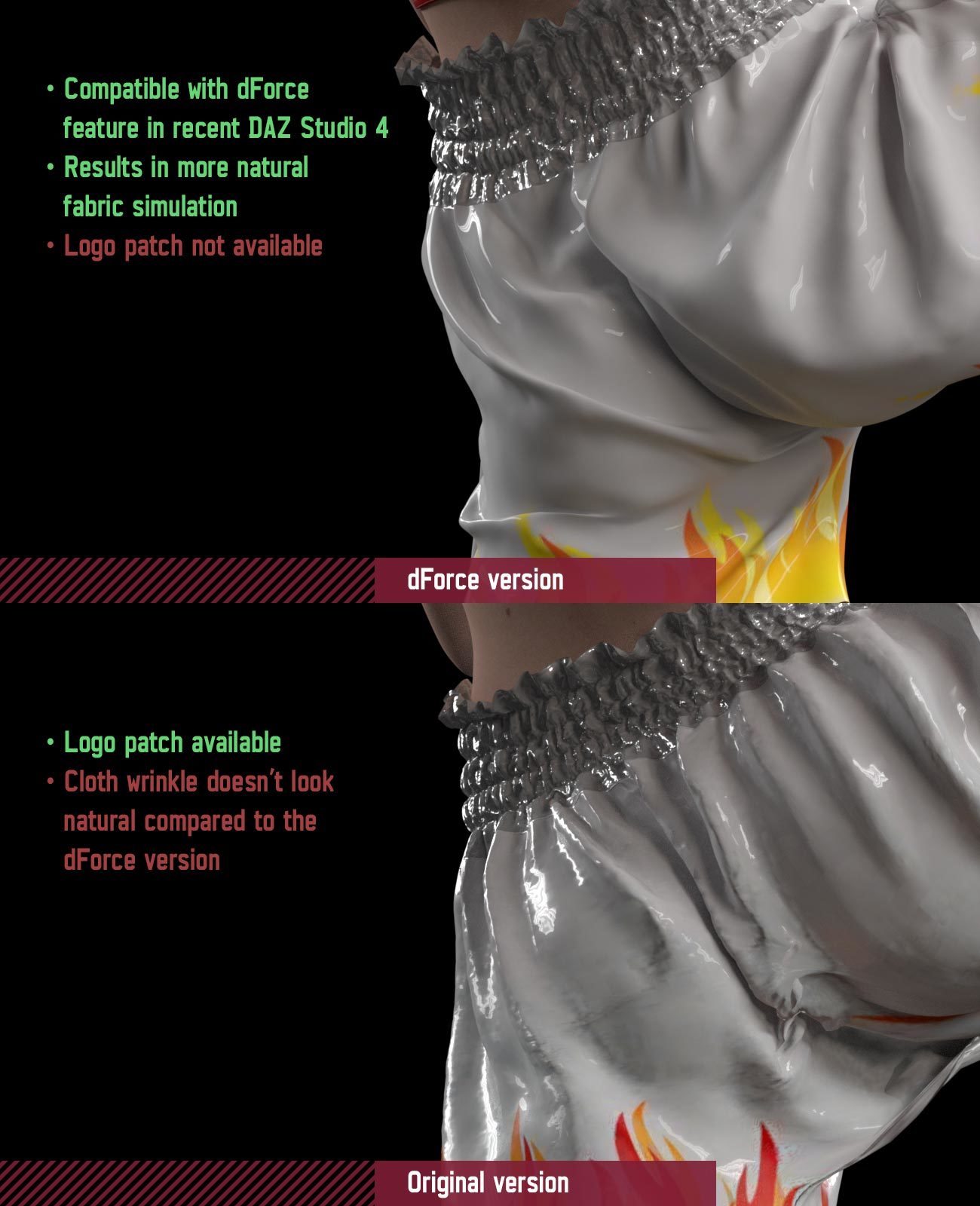 Boxing Trunks G8M for Genesis 8 Male by N/A