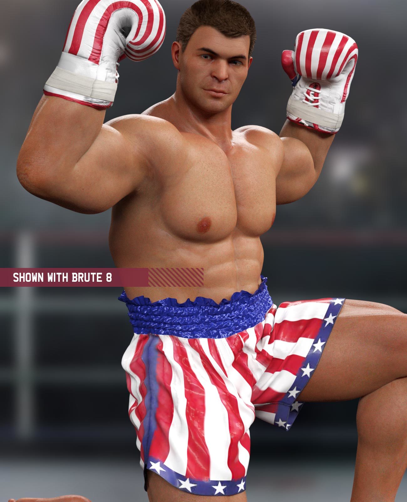 Boxing Trunks G8M for Genesis 8 Male by N/A