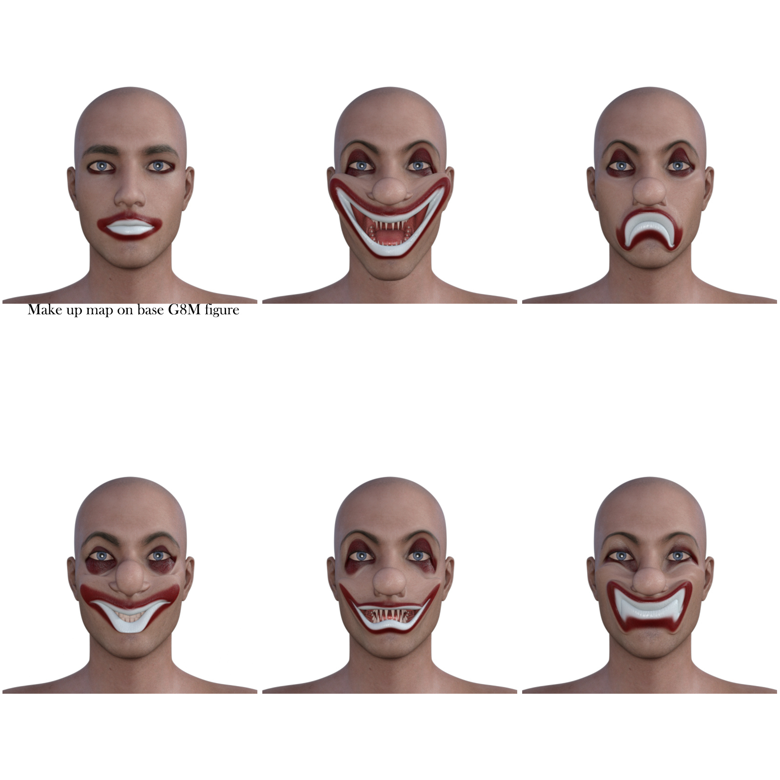 Evil Clown Morphs for G8M by N/A