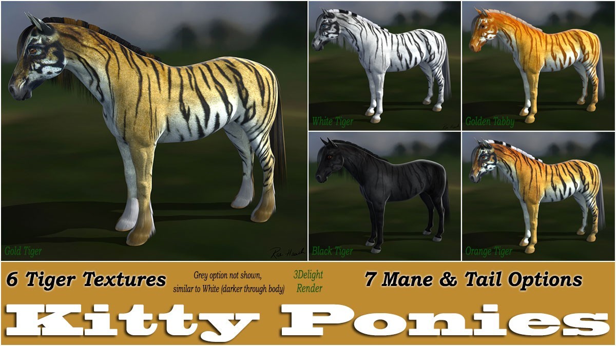 Kitty Ponies Set 1 for the HW Horse by N/A
