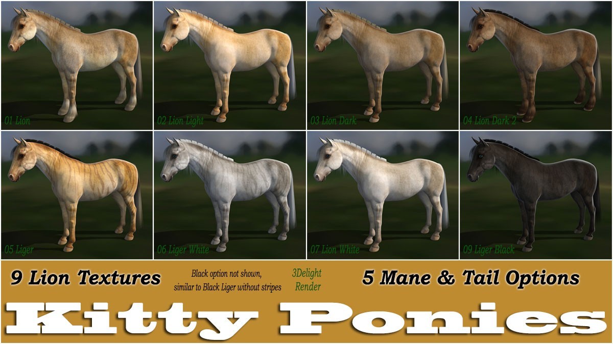 Kitty Ponies Set 1 for the HW Horse by N/A