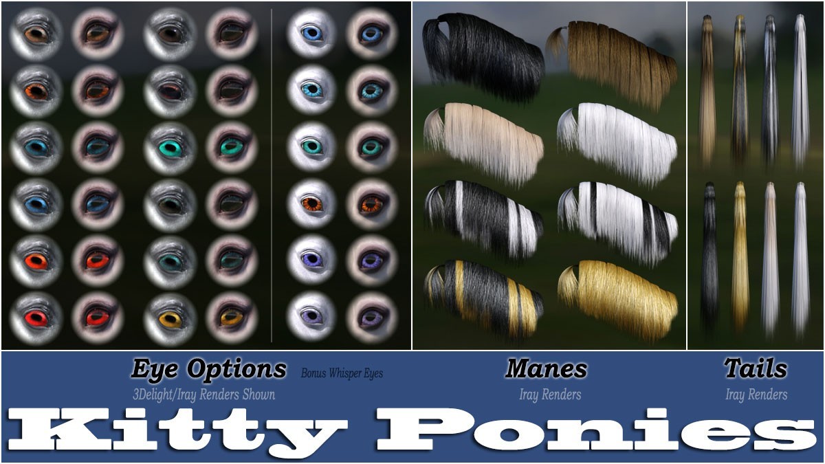 Kitty Ponies Set 1 for the HW Horse by N/A