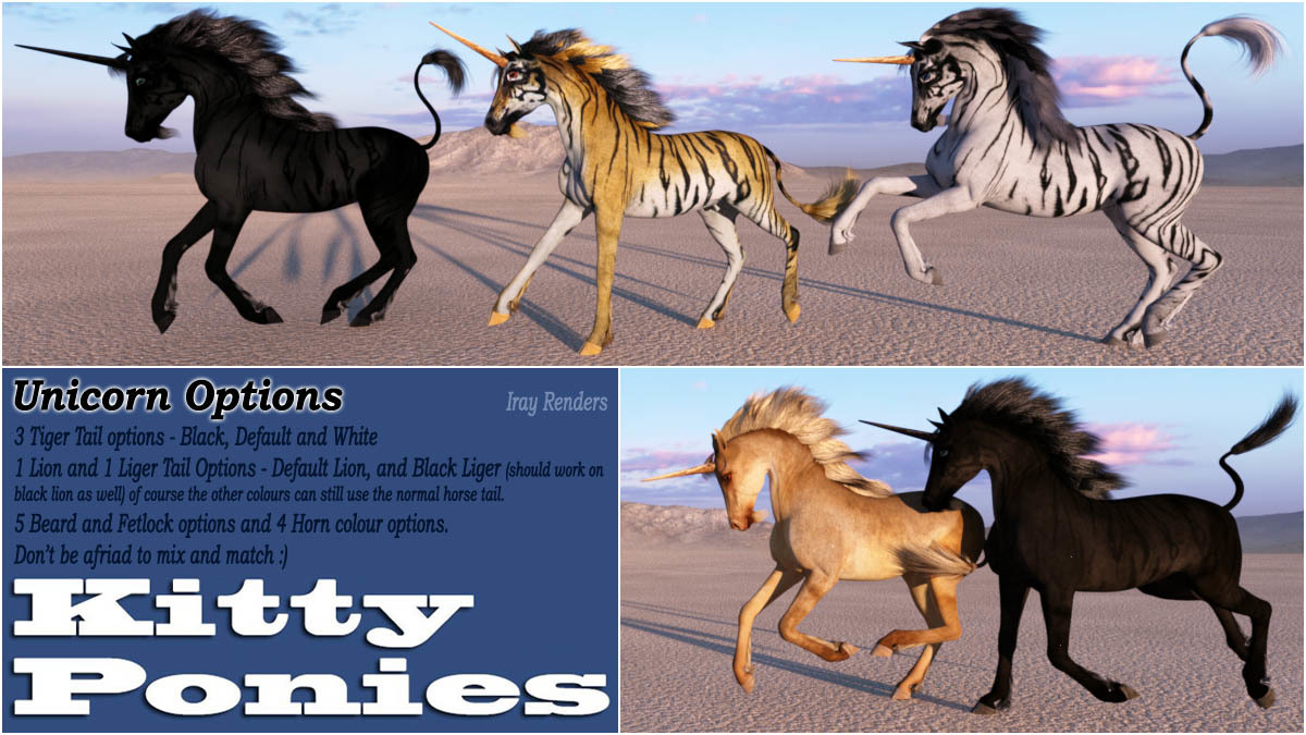Kitty Ponies Set 1 for the HW Horse by N/A