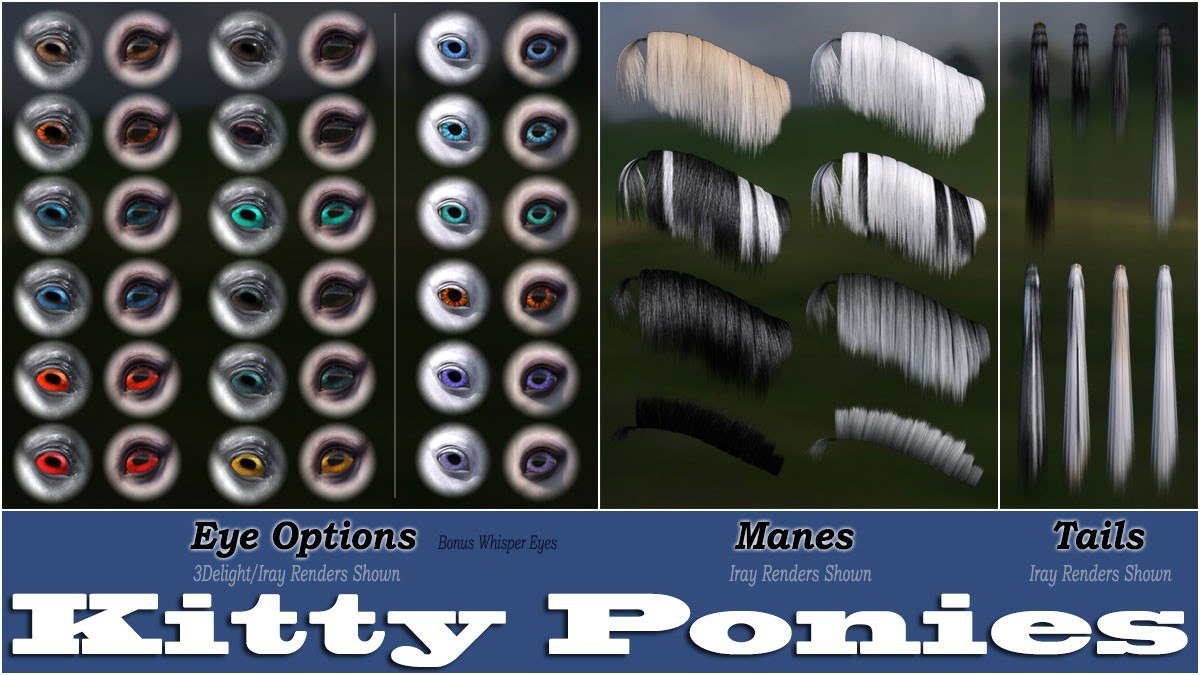 Kitty Ponies Set 2 for the HW Horse by N/A