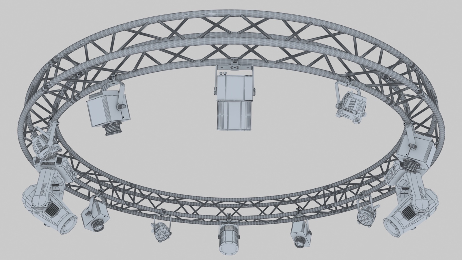 Circle Square Truss 400cm-Stage Lights - Extended License by N/A