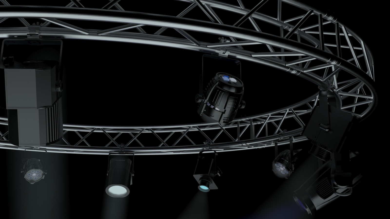 Circle Square Truss 400cm-Stage Lights - Extended License by N/A
