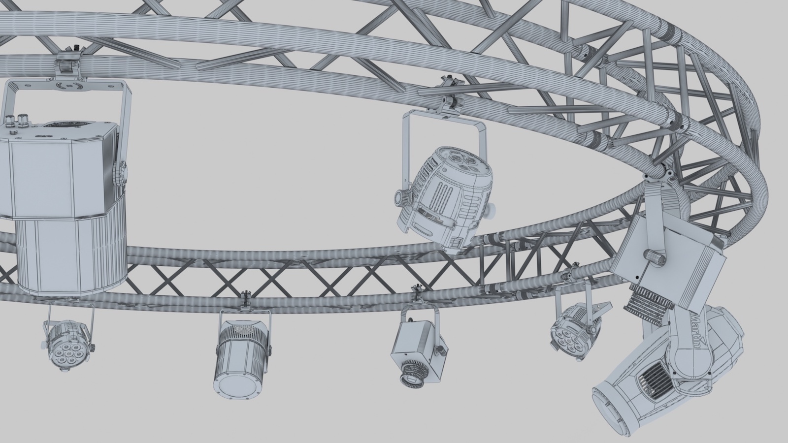 Circle Square Truss 400cm-Stage Lights - Extended License by N/A