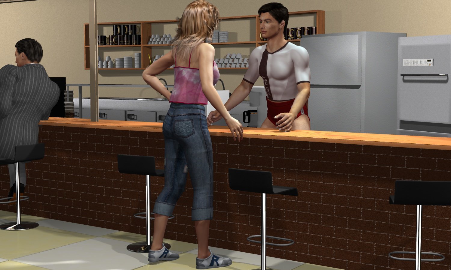 The Mall Starbooks poses by N/A