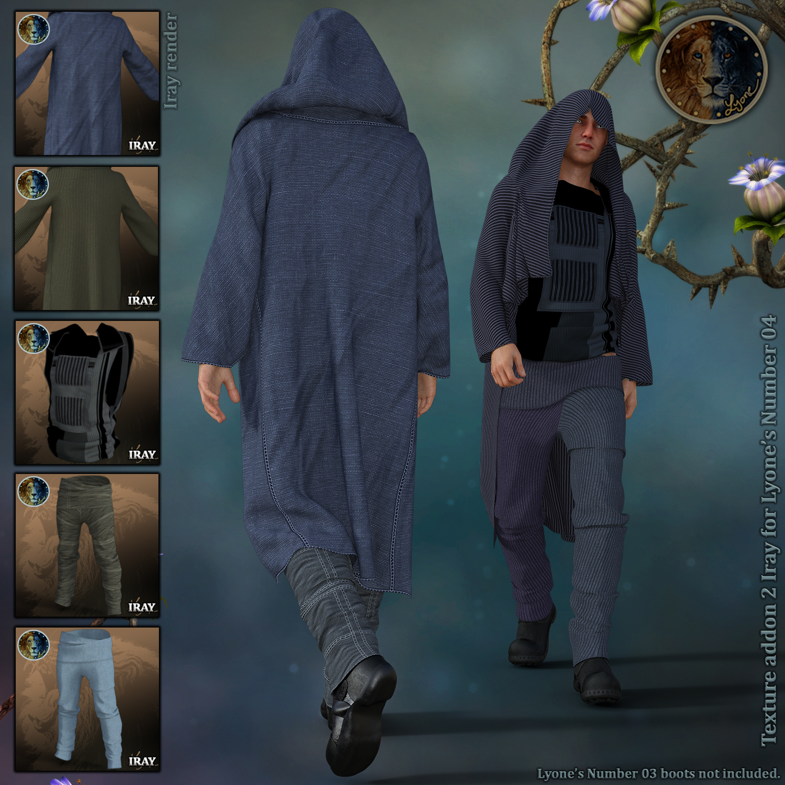 Texture addon 2_Iray for Lyones Number 04 by N/A