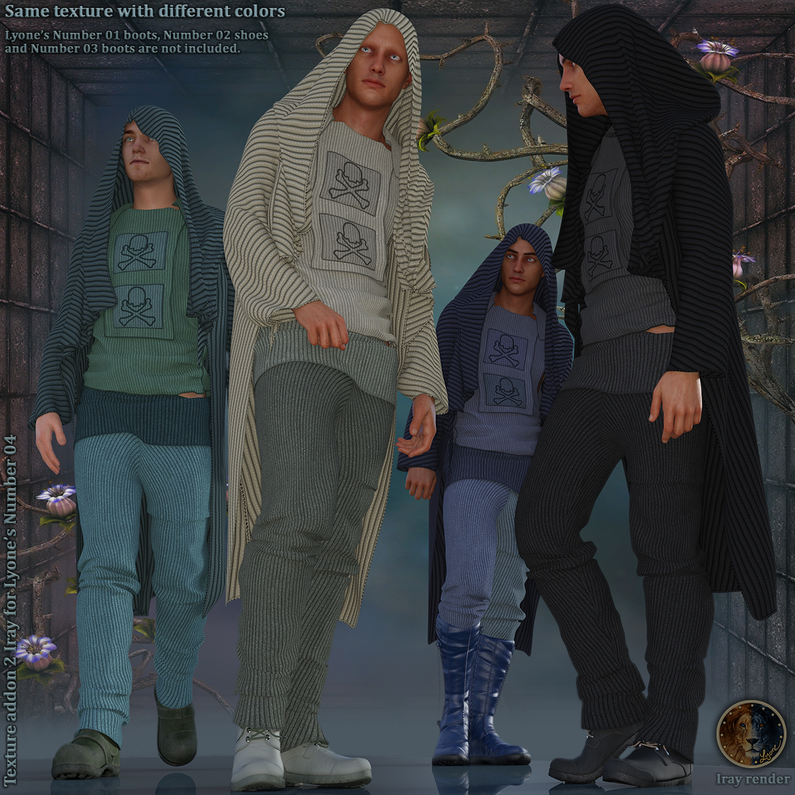 Texture addon 2_Iray for Lyones Number 04 by N/A
