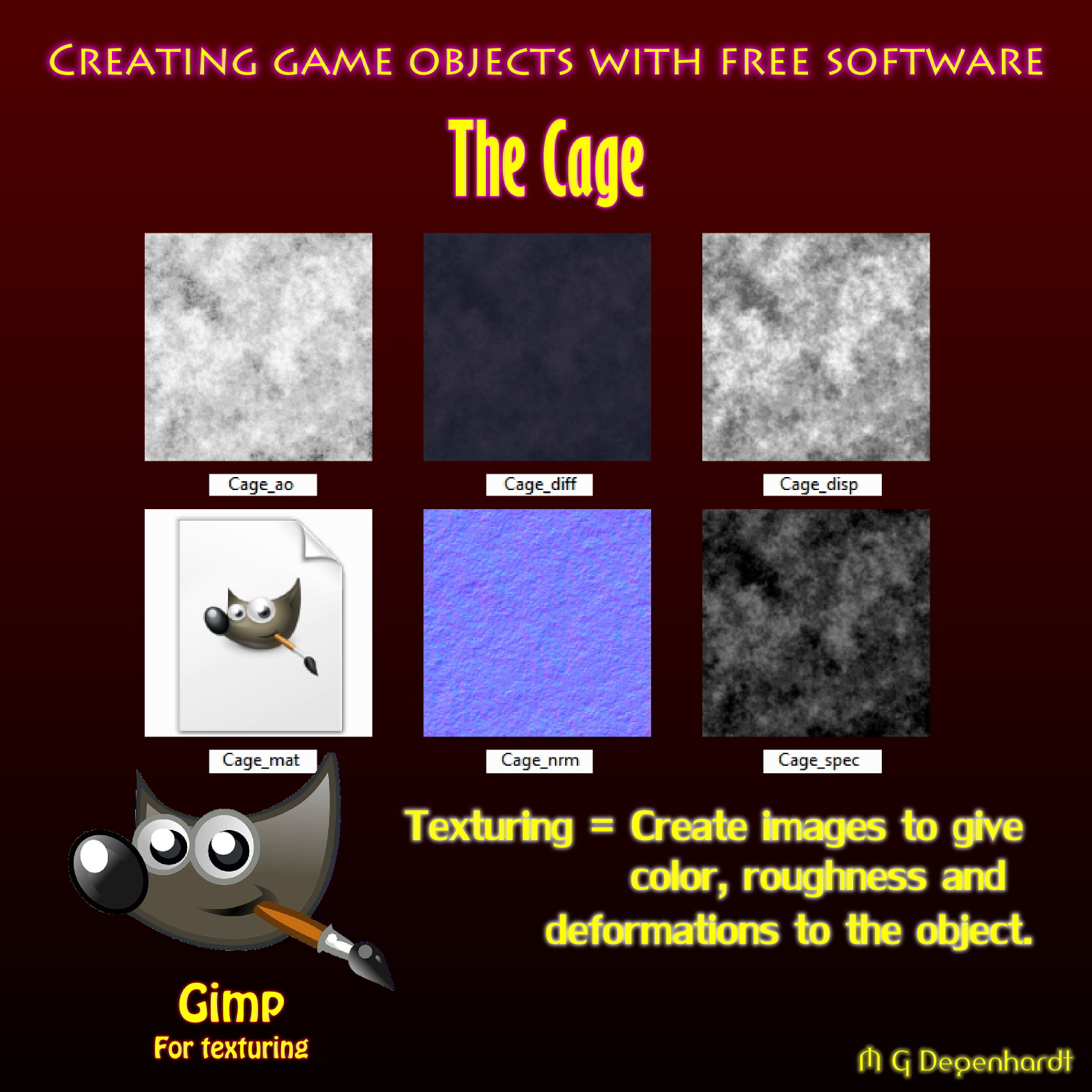 Creating game objects with free software - The Cage by N/A