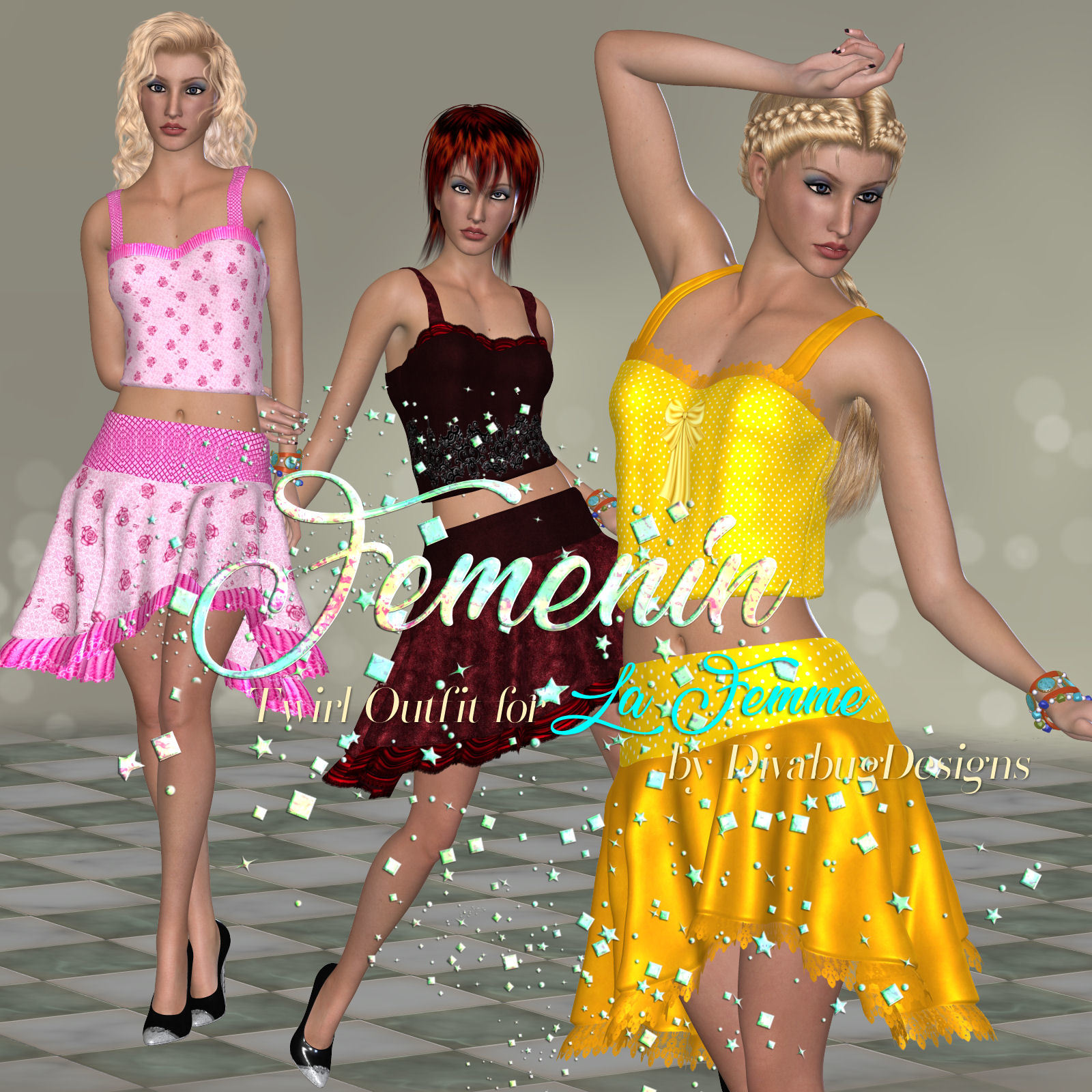 DA-Femenin for Twirl Outfit for La Femme by DivabugDesigns by N/A