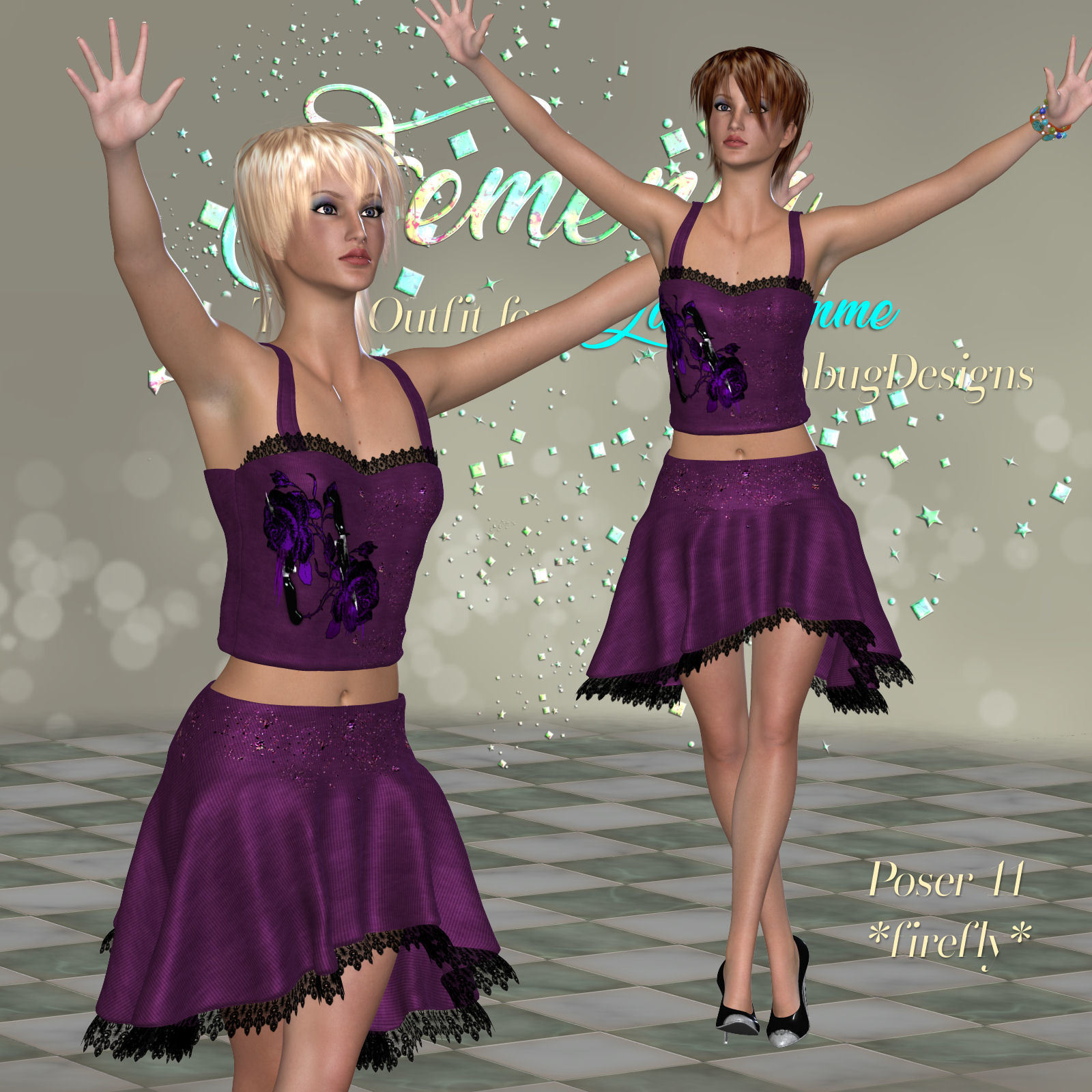 DA-Femenin for Twirl Outfit for La Femme by DivabugDesigns by N/A