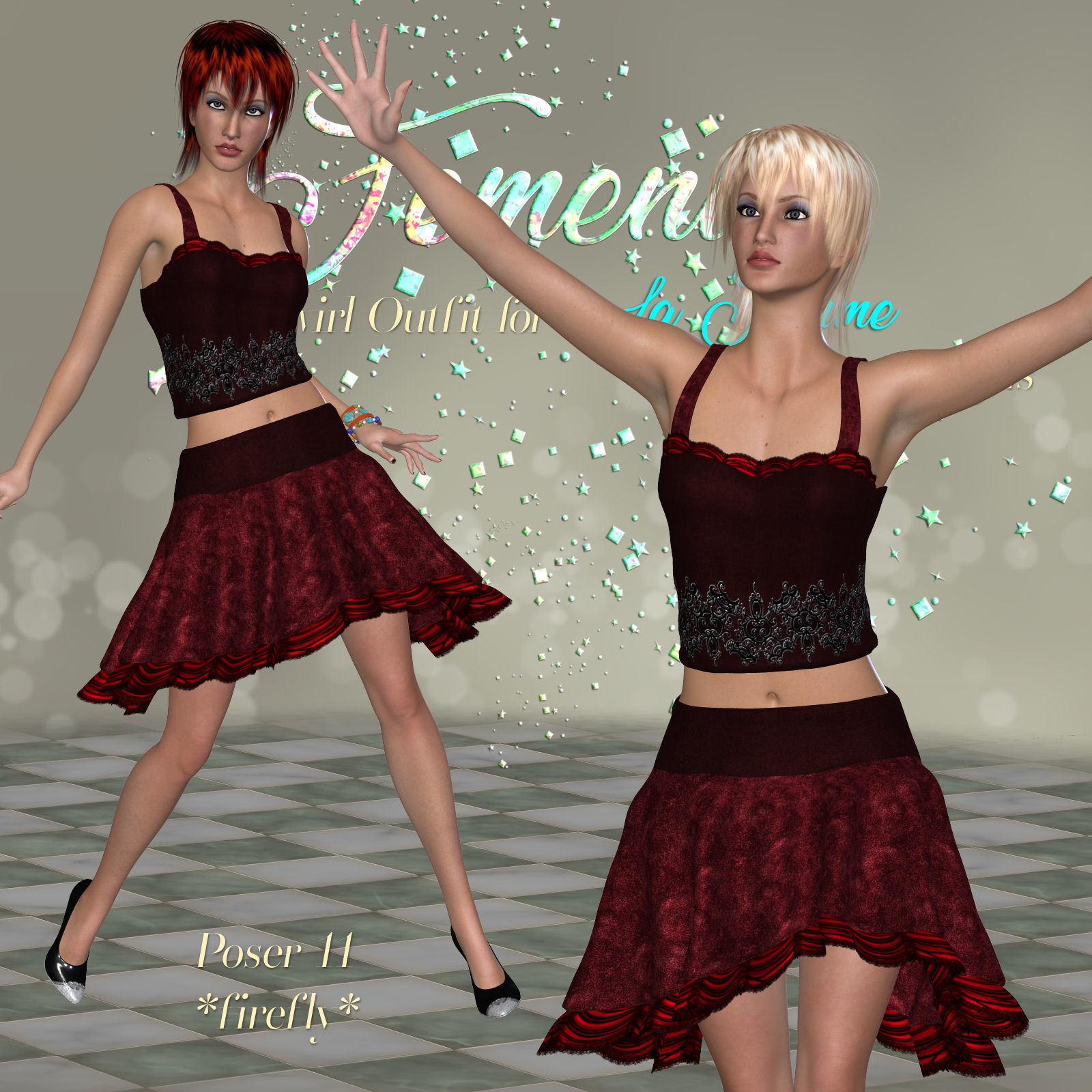 DA-Femenin for Twirl Outfit for La Femme by DivabugDesigns by N/A