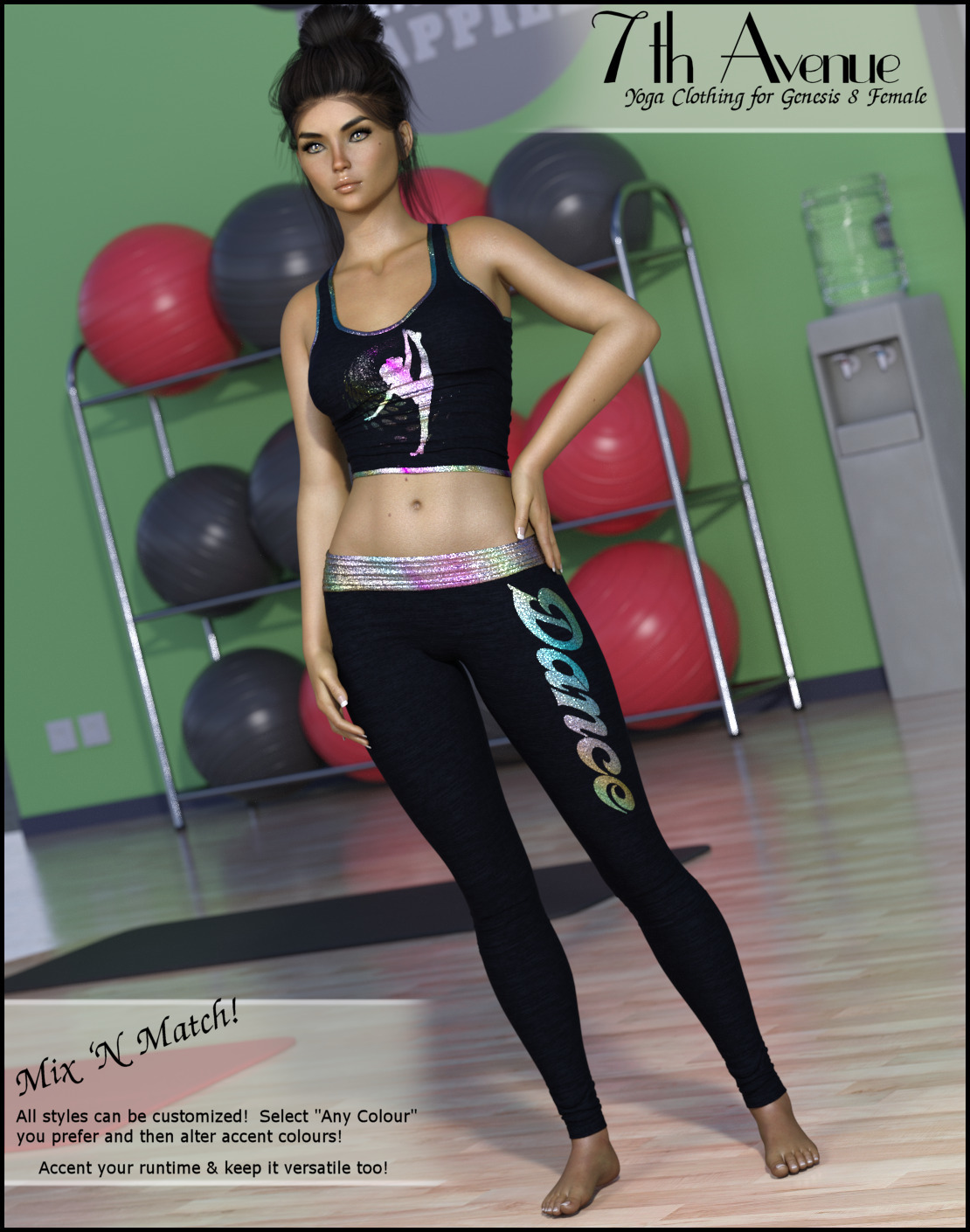 7th Ave: Yoga Clothing for Genesis 8 Female by N/A