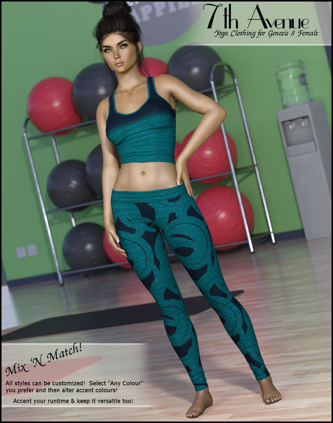 7th Ave: Yoga Clothing for Genesis 8 Female by N/A